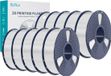 SUNLU filament PETG pour imprimantes 3D, haute ténacité, sans bulles, 10 kg, blanc