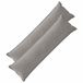 vidaXL Kussensloop 2 st houten lichtgrijs 40 x 145 cm corduroy