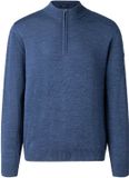 MAERZ Muenchen MAERZ Classic Fit heren schipperstrui wol - middenblauw