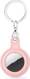By Qubix Qubix - AirTag case gel series - sleutelhanger met ring - roze