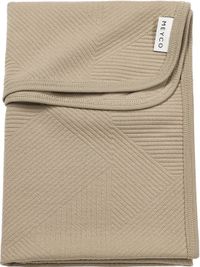 Meyco Couverture de berceau jacquard - Taupe - 75x100cm - 0.5 TOG