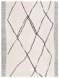 Safavieh Bohemian Indoor Hand Tufted Abstract Collection, ABT340, in Ivory / Charcoal, 60 X 91 cm