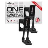 Sound Bass ONE, Gen 2, ONE SL, Play:1 Muurbeugel, Zwart, Dubbelpak