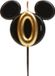 Dekora Mickey Mouse Kaarsje Nummer 0