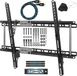 Cheetah Mounts APTMM2B TV kantelbare muurbeugel voor 20-65 inch LCD, LED flatscreen tv; VESA max. 600 x 400 en 75 kg. HDMI-kabel met Ethernet (3 m). Magnetische 3 assige waterpas