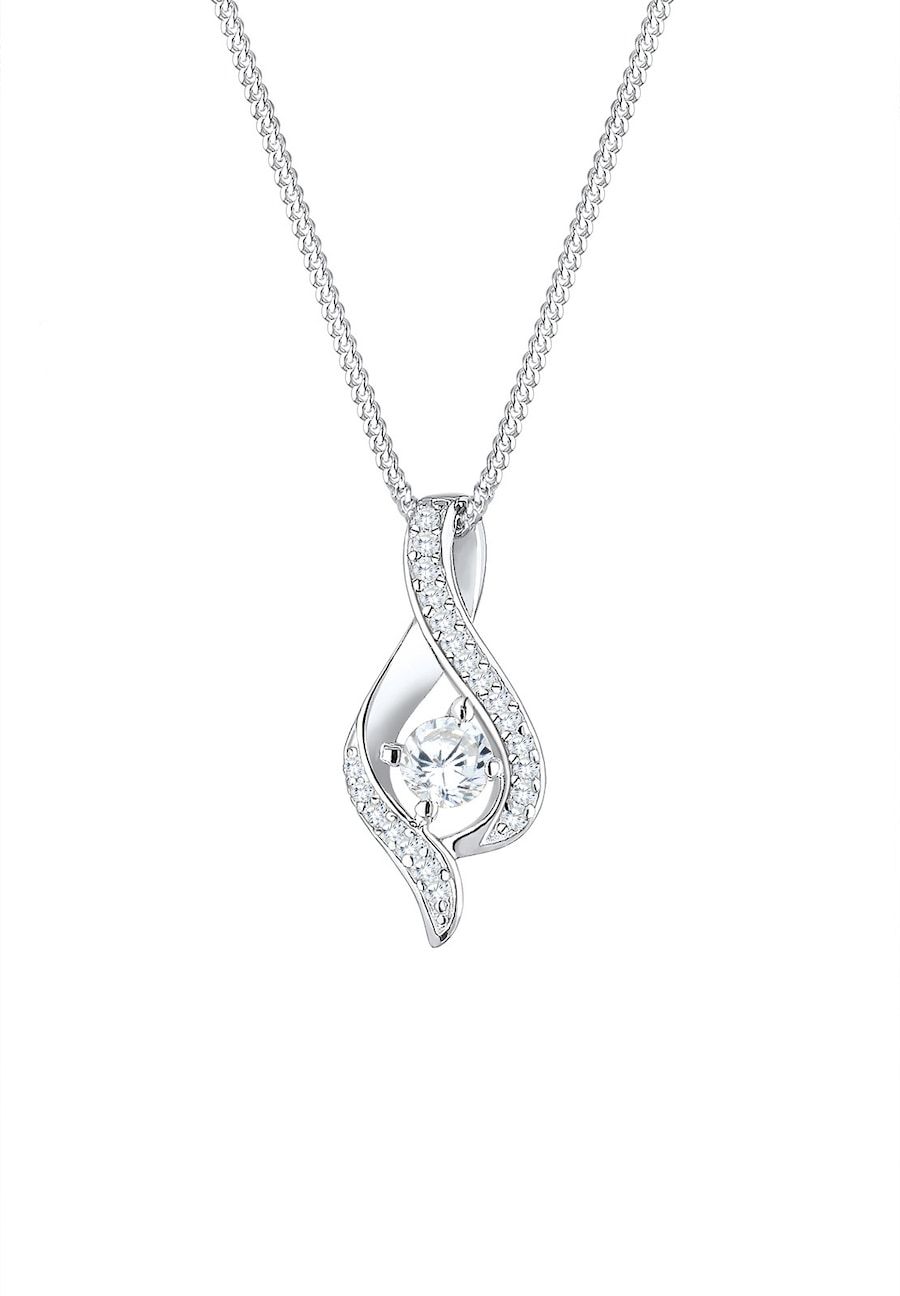 Elli Elli Halsketting Dames Oneindigheidssymbool Zirkonia 925 Sterling Zilver