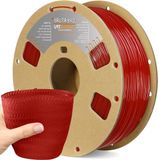 Filament TPU Flexible Haute Vitesse 1.75mm - Dureté 95A - Rouge translucide