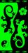 Miracle Home. Salamandra-Yin en Yang handdoek 100% Egyptisch katoen, 90 x 165, groen, 12039