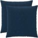 vidaXL Kussensloop - 2 stuks - HEERLEN - Blauw - 70 x 70 cm - Katoensatijn