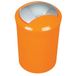 Spirella Design Push Sydney Afvalemmer voor badkamer, 5 liter, met draaibaar deksel, cosmetica-afvalemmer, afvalcontainer, oranje