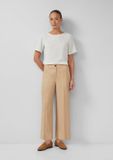s.Oliver Culottes van linnenmix met elastische inzet