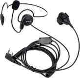 Retevis écouteur pour talkies-walkies Retevis avec microphone et bouton PTT, connecteur 2 broches, compatible avec Retevis RT24, RT27, RT22, RT21, RT81, BF, Kenwood TK-3401D (1 pièce)