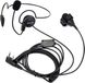 Retevis écouteur pour talkies-walkies Retevis avec microphone et bouton PTT, connecteur 2 broches, compatible avec Retevis RT24, RT27, RT22, RT21, RT81, BF, Kenwood TK-3401D (1 pièce)
