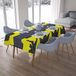 Bonamaison Tafelkleed, Anti-Mold, Sneldrogend, Waterdicht, 100% Polyester Tafellaken, Neon Geel, Rook, 140 x 200 Cm