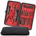 iSOUL Nagelknipper Manicure Set 12 Stuks Mannelijk/Vrouwelijk Rvs Professionele Nagelknipper Set Roestvrij Staal Grooming Kit voor Dikke Nagels Cuticle Remover Teen Nail Teennagel Care Cutter Pedicure