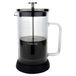 Café Olé Caffettiera a doppia parete in vetro, con stampa francese, base antiscivolo in silicone, 8 tazzine da caffè da 1000 ml