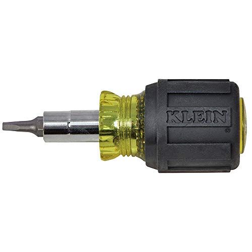 Klein Tools Stubby Multi-Bit Schroevendraaier en Moer Driver, 32562