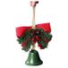 Clochette décorative à suspendre pour sapin de Noël - 22x6.5cm - Vert