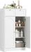 Homcom Armoire de salle de bain 60x30x108cm Panneau de particules Blanc