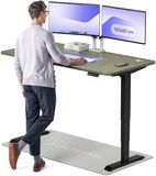 Desktronic HomePro Zit-sta Bureau Elektrisch In Hoogte Verstelbaar, 160x80 cm Zwart/Groente