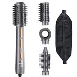 VEVOR Haardroger, 4-in-1, multifunctioneel, professioneel, ionisch, met 3 borstels en 1 mondstuk, 4 temperaturen, 3 instelbare snelheden, kappersgereedschap voor krullen, stylen, volume