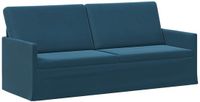 vidaXL 3-zits bank Blauw 190 x 81 x 82 cm fluweel