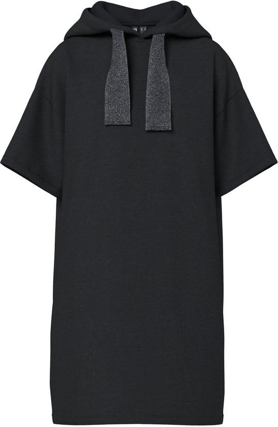 PIECES Meisjes Mini jurk PCCHILLI SUMMER 2/4 DRESS SWT NOOS UB BC - Katoen/Polyester - Maat M - Zwart