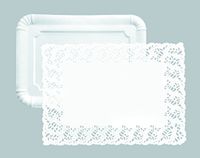 IBILI Plaat-/placematset, papier, wit, 39 x 30 x 10 cm