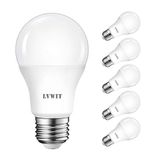 LVWIT Lampadina a LED E27, Forma A60, 8W Equivalenti a 60W, Luce Bianca Naturale 4000K, 806Lm, Consumo Basso, Risparmio Energetico, Pacco da 6 Pezzi