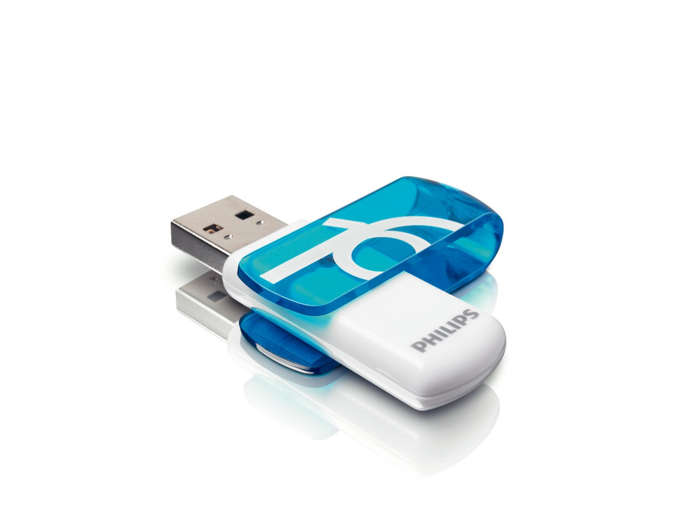 Philips 16GB USB 2.0 Flash Drive - Blue/White - FM16FD05B/00