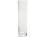 Merkloos Jodeco Cilinder bloemenvaas - transparant glas - D10 x H40 cm