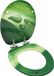 vidaXL Toiletbril met soft-close deksel, waterdruppel, MDF, groen