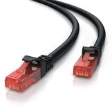 CSL Netzwerkkabel, CAT 6, Patchkabel, 7,5 Meter, Schwarz