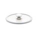 Glazen deksel met witte siliconen ring 24 cm