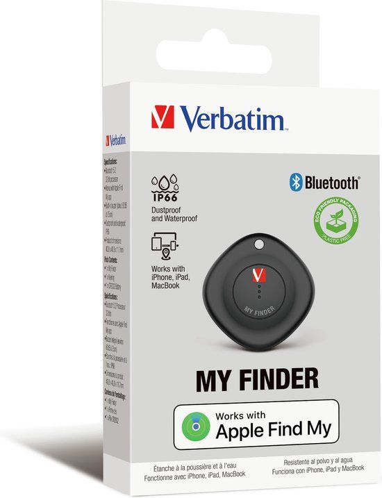 Verbatim My Finder Bluetooth Tracker - Zwart