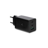 Ksix BXCD2C67MIN 67W GaN Snellader met 2x USB-C en 1x USB-A, Zwart
