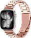 Selected by GSMpunt.nl SBG RVS Schakel Bandje Geschikt voor Apple Watch 1/2/3/4/5/6/7/8/9/10/11/SE/Ultra - 49/46/45/44/42MM - Roestvrij Staal Horlogebandje Rosé Goud