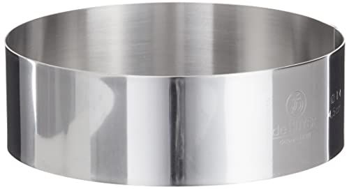 de Buyer 3989.14 frame, roestvrij staal, zilver, H4,5 D14 cm