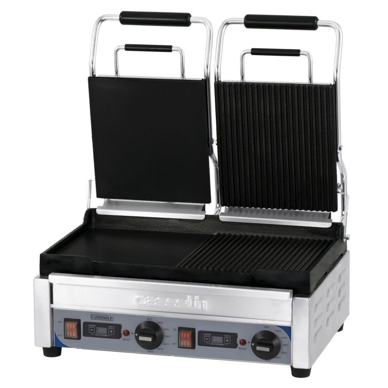 Casselin CGP2HRBLPT Contactgrill - Roestvrijstaal - 2900 Watt