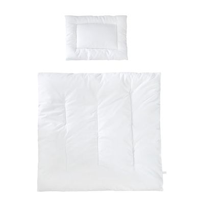 roba Gewatteerde kinderset - 35 x 40 cm / 80 x 80 cm - wit