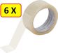 Q-CONNECT standaard verpakkingstape, ft 48 mm x 60 m, transparant, PAK VAN 6