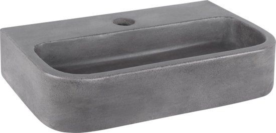Differnz Ovale - Fontein beton donkergrijs - 38 x 24 x 8 cm
