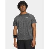 Under Armour UA Tech TextuRood SS-BLK Heren Sportshirt - Zwart - Wit