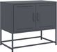 vidaXL Tv-meubel 68,5x39x60,5 cm staal antracietkleurig