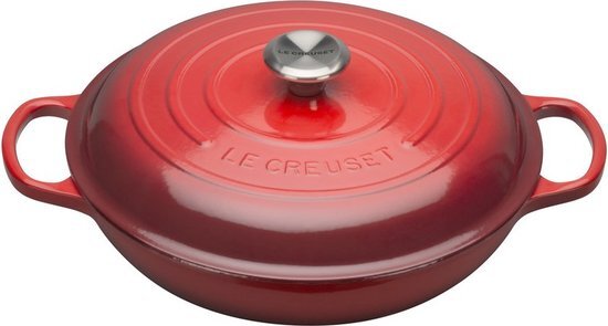 Le Creuset Braadpan Multi Functie Laag Kersenrood 26 cm