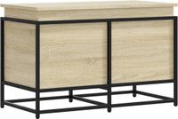 vidaXL Opbergbox met deksel, Sonoma-stijl, 80x40x51,5 cm, gemaakt van houtvezel
