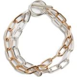 Urban Classics Armband Bicolor Layering Goud/Zilver S/M