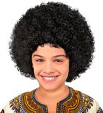 Finidi Afro pruik zwart kinderen
