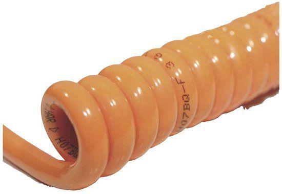 BKL Electronic 1506146 Spiraalkabel H07BQ-F 800 mm / 3200 mm 4 G 1.5 mm² Oranje 1 stuk(s)