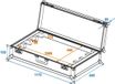 ROADINGER Flightcase EC-B252 4x LED BAR-252 RGB